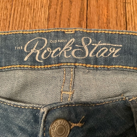 Old Navy Rockstar Blue Denim Jeans - Picture 2 of 7